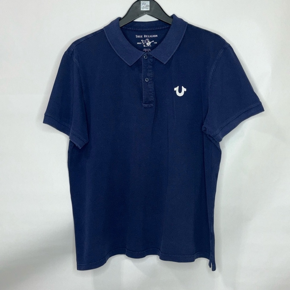 🔥🔥🔥 True Religion Logo Polo Shirt Size: XXL🔥🔥🔥